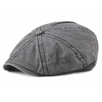 Spring And Autumn New Washed Pure Cotton Men Beret - Urban Caps 
