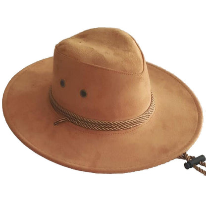Big Along The Chicken Skin Velvet Western Rope Rider Hat Cowboy Hat Stereotyped Hat - Urban Caps 