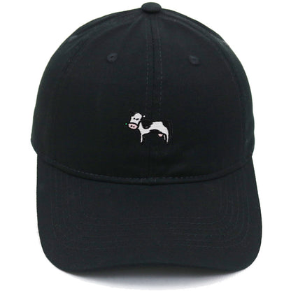 COW COW Embroidery Soft Top Baseball Cap Spring and Summer Cute
