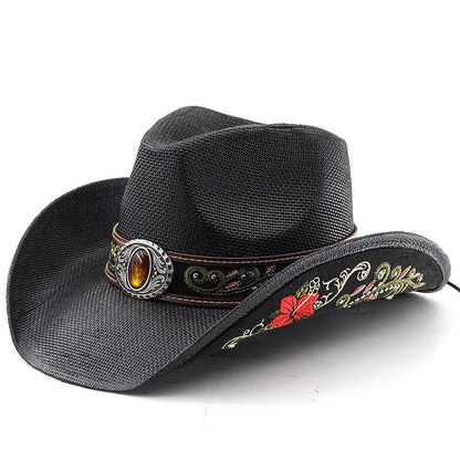 Cowboy Hat Tibet Tourism Photo Beach Sun-proof - Urban Caps 
