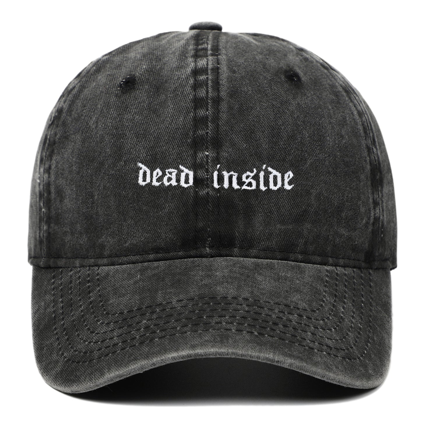 Dead inside Embroidered Baseball Cap Cotton