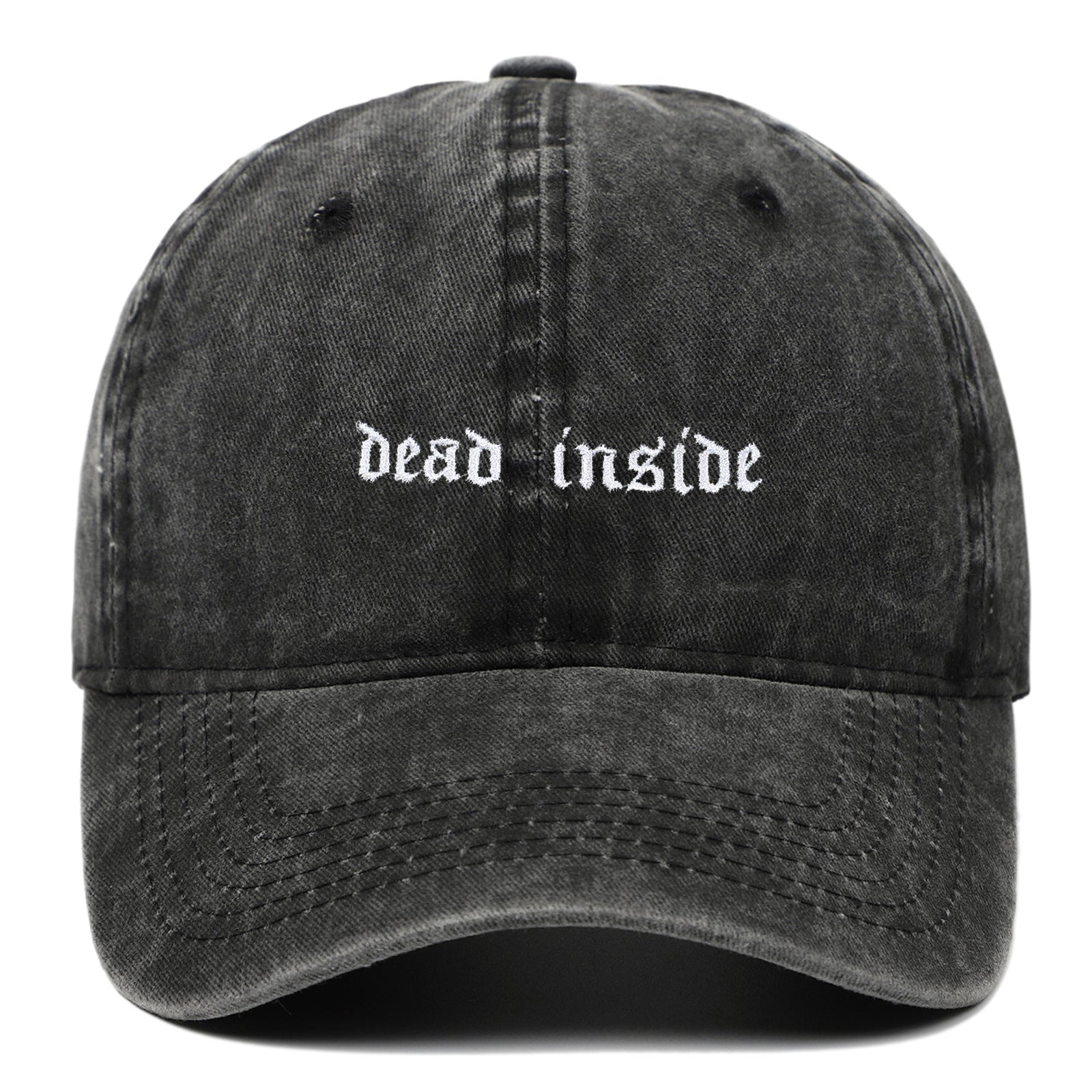 Dead inside Embroidered Baseball Cap Cotton