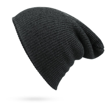 Striped Stitch Hip-hop Hat Warm Outdoor Knit - Urban Caps 