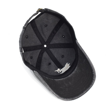 Washed Cotton Embroidered Hat Old Dad Hat - Urban Caps 