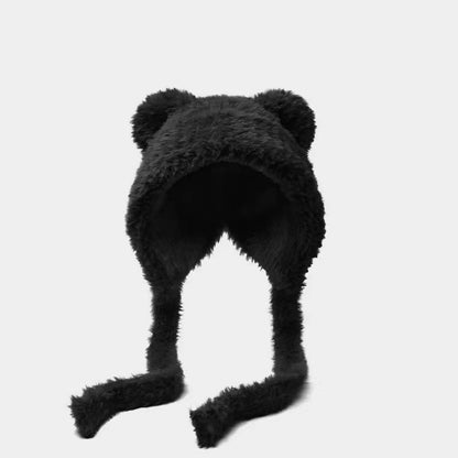 Winter Women's Korean Cartoon Earflaps Woolen Hat - Urban Caps 
