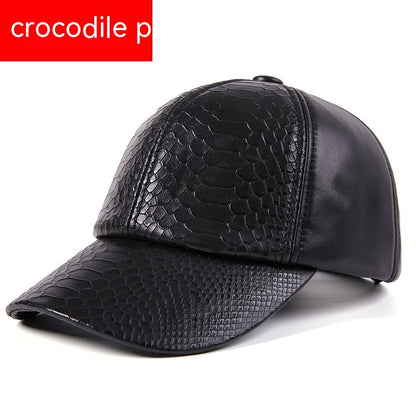 Autumn and Winter High-End Leisure Leather Hat