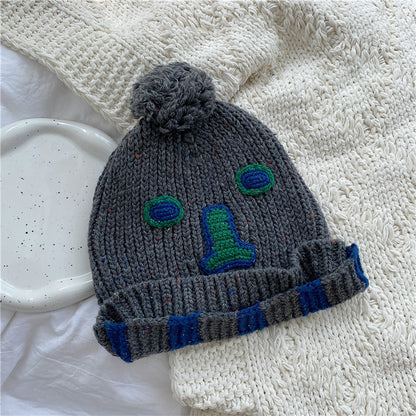 Embroidered Rabbit Fur Warm Wool Hat - Urban Caps 