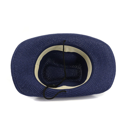 Shade Outdoor Beach Big Brim Cowboy Straw Hat - Urban Caps 