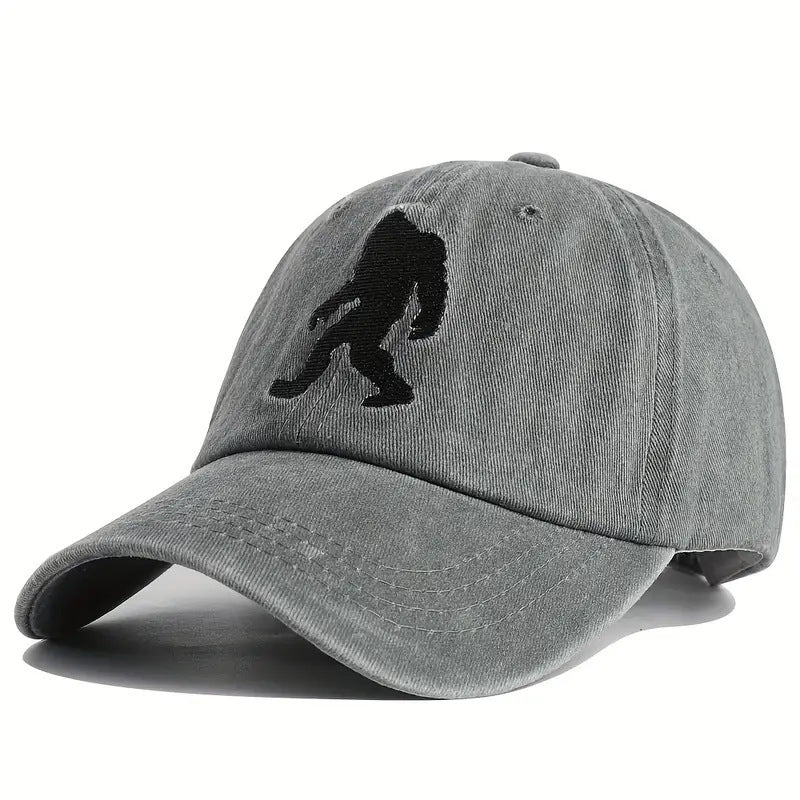 Orangutan Embroidered Washed Baseball Cap Outdoor Leisure