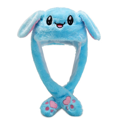 Moving Rabbit Ear Hat Net Red Cute Airbag Hat Pinch Long Ears - Urban Caps 