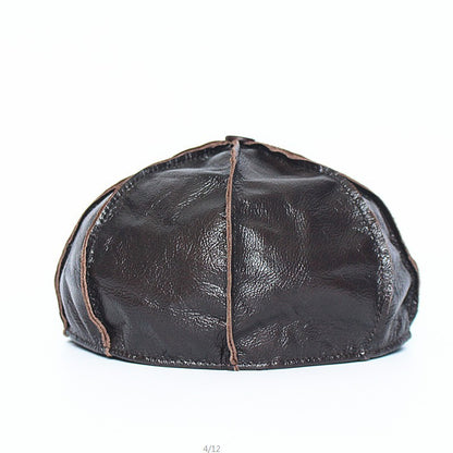 First Layer Cowhide Beret Men And Women Painter Hats - Urban Caps 