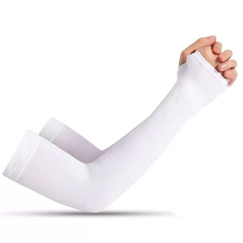 Cooling UV Protection Arm Sleeves NZ | Ice Silk Sun Sleeves with Thumb Hole