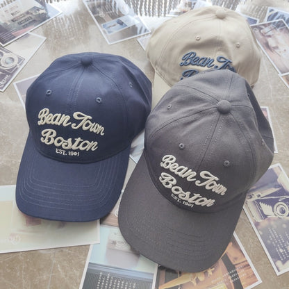 Big Head Circumference Letter Baseball Men'S Summer Soft Top Embroidery All-Match Peaked Outdoor Sun Hat