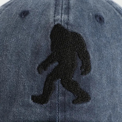 Orangutan Embroidered Washed Baseball Cap Outdoor Leisure