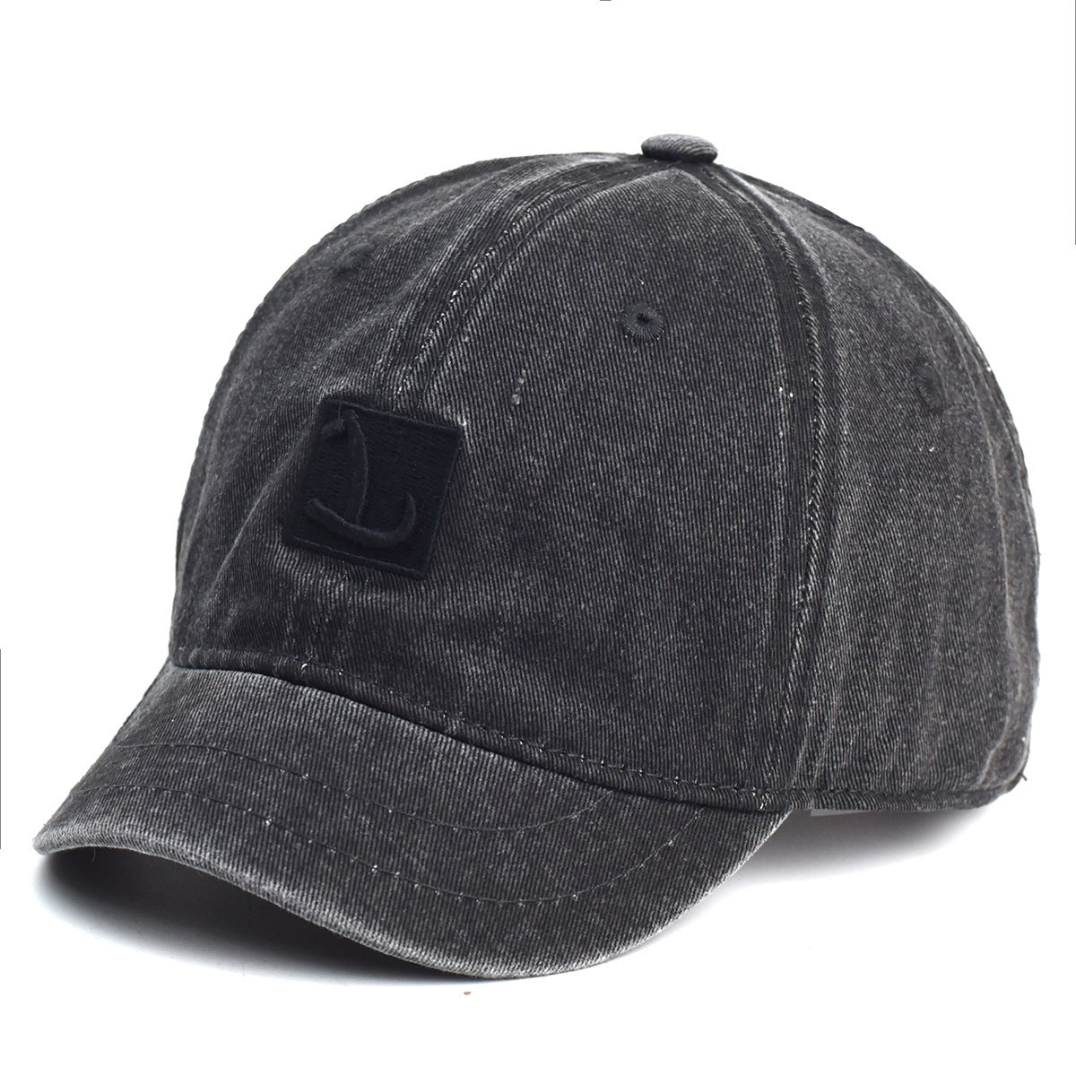 Hat Female Spring And Autumn Personality Washed Distressed Letters Short Brim Baseball Cap - Urban Caps 