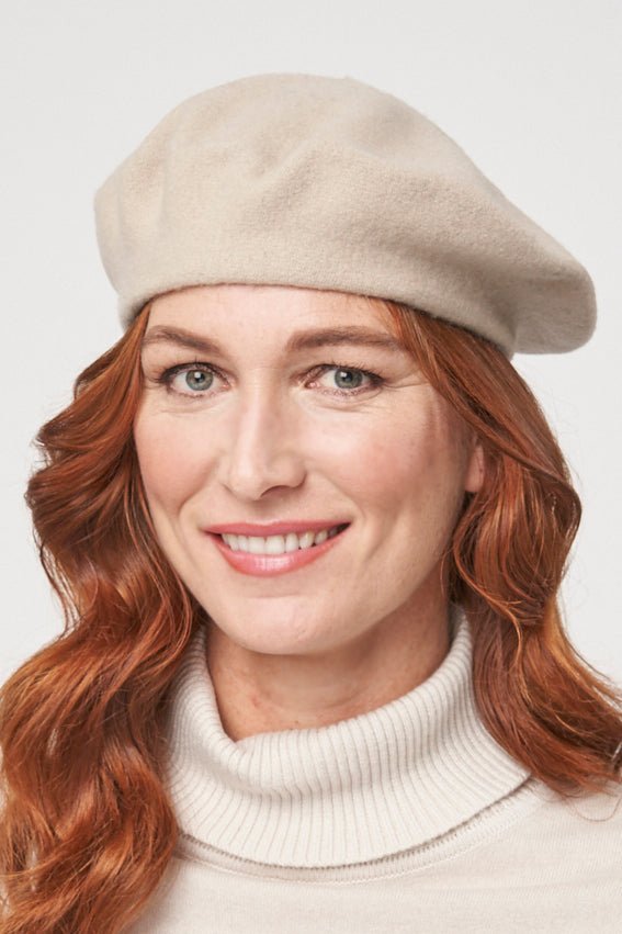 100% Wool Basque Beret by Parkhurst – Classic Winter Hat - Urban Caps