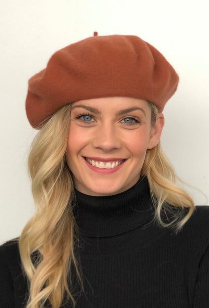 100% Wool Basque Beret by Parkhurst – Classic Winter Hat - Urban Caps