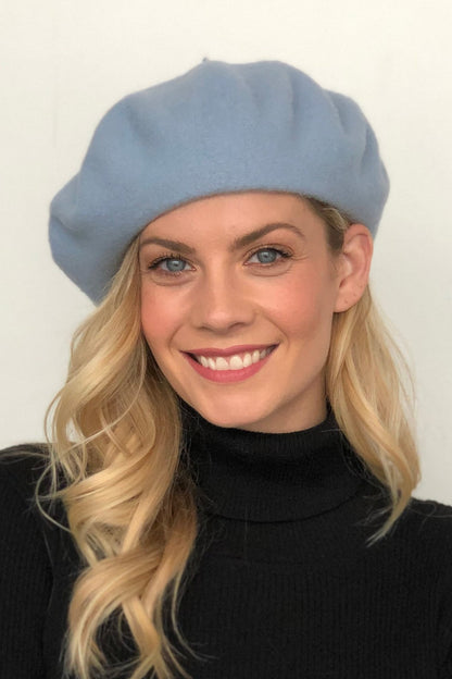 100% Wool Basque Beret by Parkhurst – Classic Winter Hat - Urban Caps
