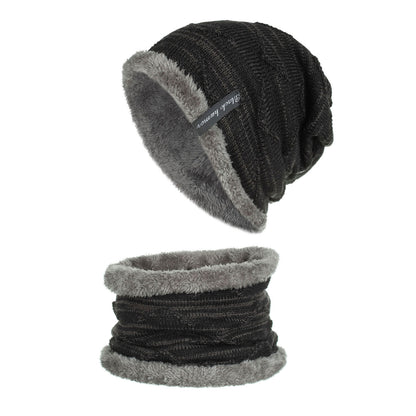 Diagonal hook hat bib knitted woolen hat - Urban Caps 
