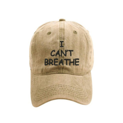 I can't breathe embroidered baseball caps - Urban Caps 