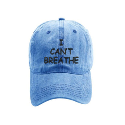 I can't breathe embroidered baseball caps - Urban Caps 