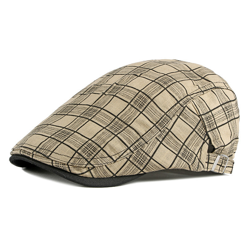 Men’s British-Style Cotton Cap – Sunshade & Breathable | Adjustable Fit - Urban Caps 