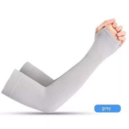 Cooling UV Protection Arm Sleeves NZ | Ice Silk Sun Sleeves with Thumb Hole