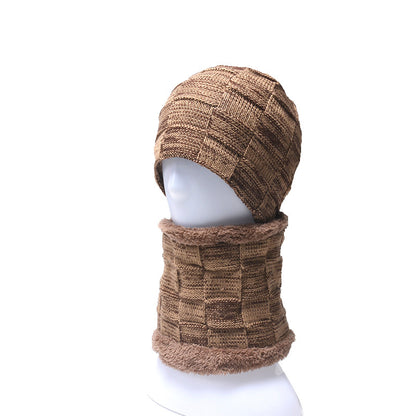 Velvet Knit Hat with Collar Set: Winter Warmth and Style - Urban Caps 