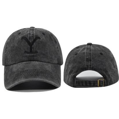 Embroidered Baseball Distressed Embroidered  Ponytail - Urban Caps 