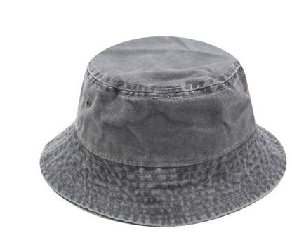 Solid color casual denim fisherman hat - Urban Caps 