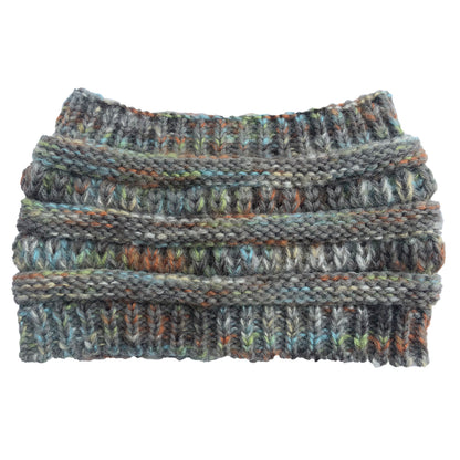 Knitted ponytail wool headband - Urban Caps 