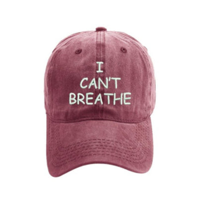 I can't breathe embroidered baseball caps - Urban Caps 