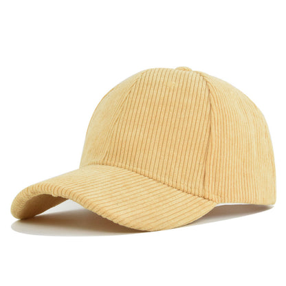 Fashion Corduroy All-matching Peaked Cap Men - Urban Caps 