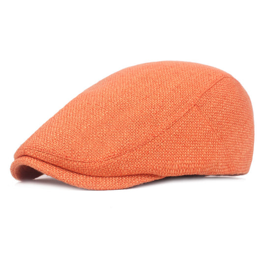 Outdoor Tourism Monochrome Cotton And Linen Berets - Urban Caps 