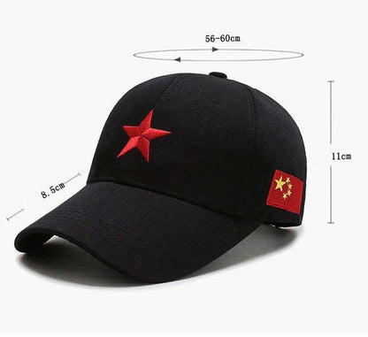 Five-Star Baseball Cap Sunscreen Embroidery All-Match
