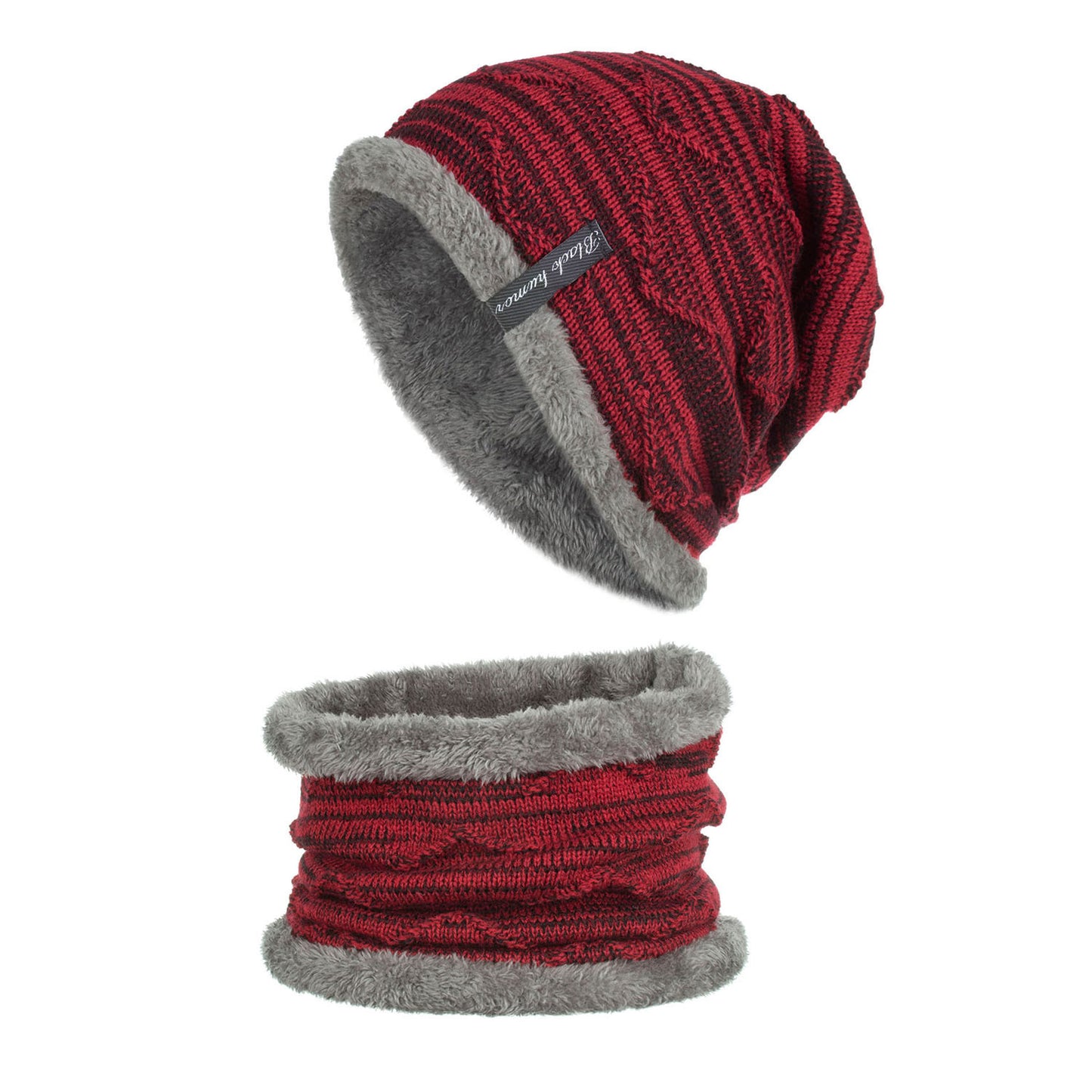 Diagonal hook hat bib knitted woolen hat - Urban Caps 