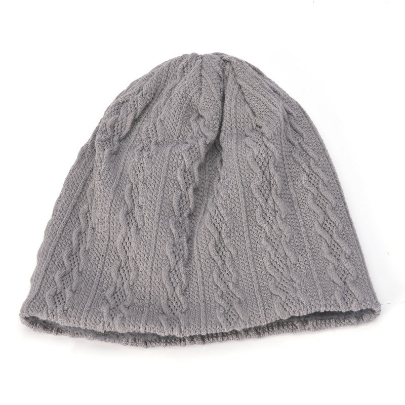Men's Hat Winter Youth Warm Thickened Knitting Woolen Cap - Urban Caps 