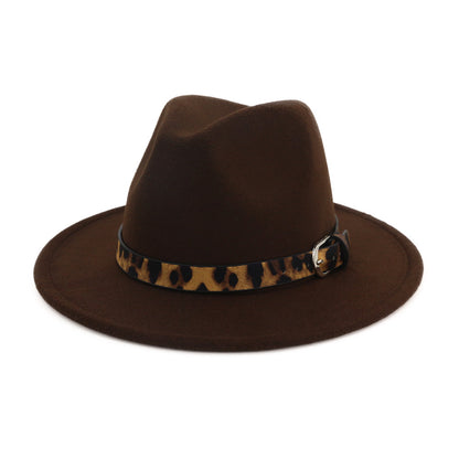 Fedora hat leopard print hat - Urban Caps 