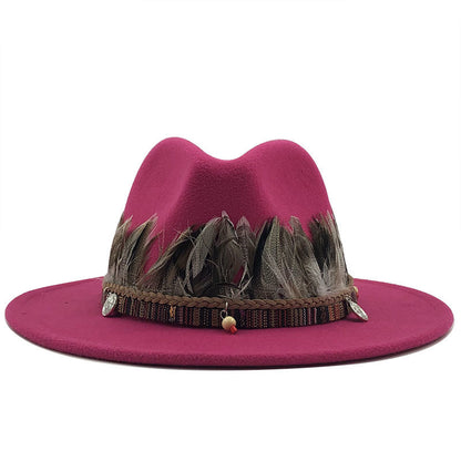 Ladies jazz woolen hat Top hat - Urban Caps 