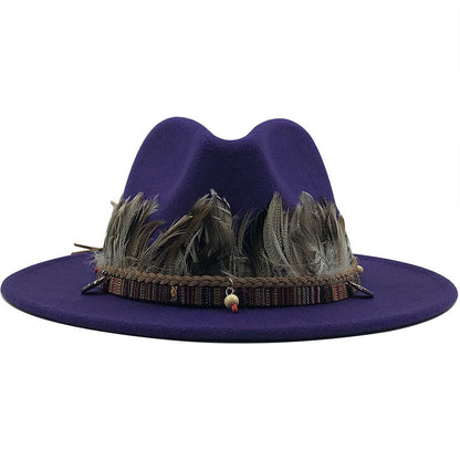 Ladies jazz woolen hat Top hat - Urban Caps 