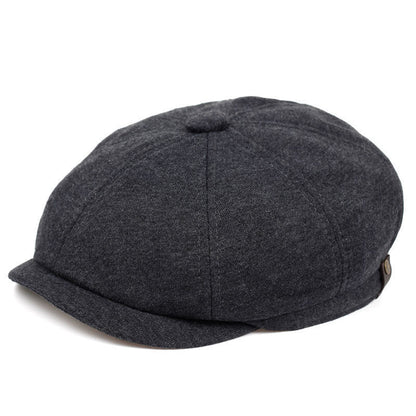 Retro Fashion Male British Wild Beret Octagonal Hat - Urban Caps 