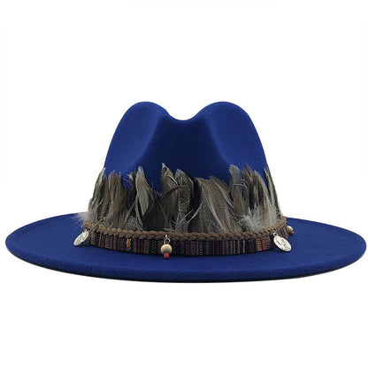 Ladies jazz woolen hat Top hat - Urban Caps 