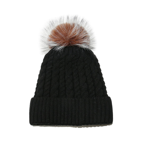 All-match Fleece Lined Padded Warm Keeping Solid Color Woolen Hat - Urban Caps 
