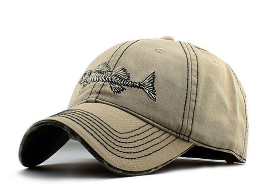 Hip-hop fishbone embroidered baseball cap - Urban Caps 
