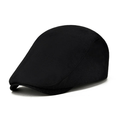 Cotton Solid Color Light Body Forward Cap, Outdoor Sunshade Beret - Urban Caps 