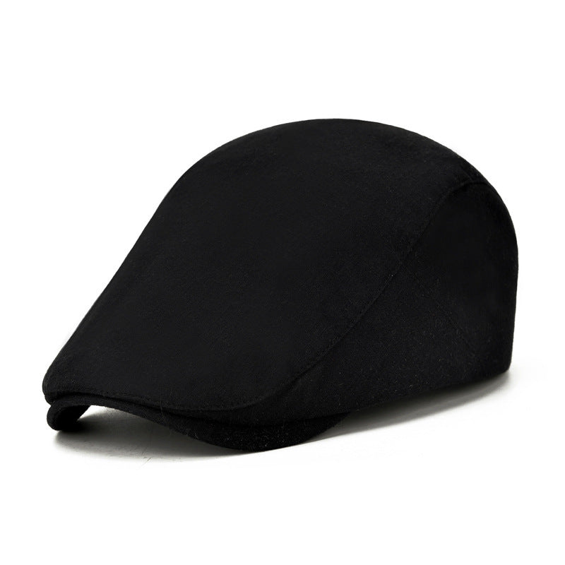 Cotton Solid Color Light Body Forward Cap, Outdoor Sunshade Beret - Urban Caps 