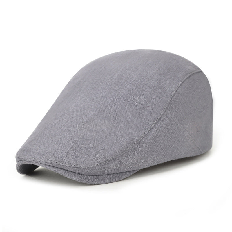 Cotton Solid Color Light Body Forward Cap, Outdoor Sunshade Beret - Urban Caps 