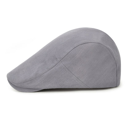 Cotton Solid Color Light Body Forward Cap, Outdoor Sunshade Beret - Urban Caps 