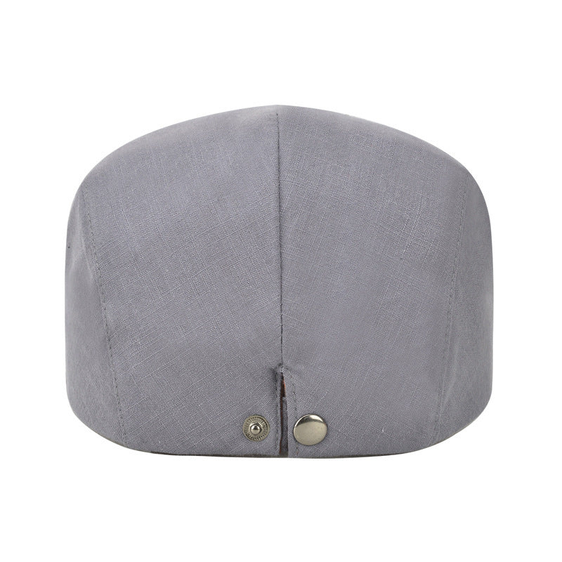 Cotton Solid Color Light Body Forward Cap, Outdoor Sunshade Beret - Urban Caps 