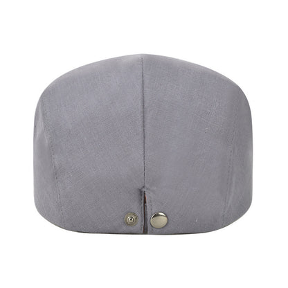 Cotton Solid Color Light Body Forward Cap, Outdoor Sunshade Beret - Urban Caps 